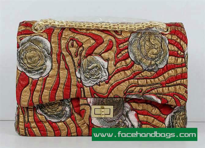 Chanel 2.55 Rose Handbag 50145 Gold Hardware-Gray Gold - Click Image to Close